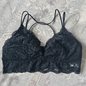 Elegant Black Lace Bralette
